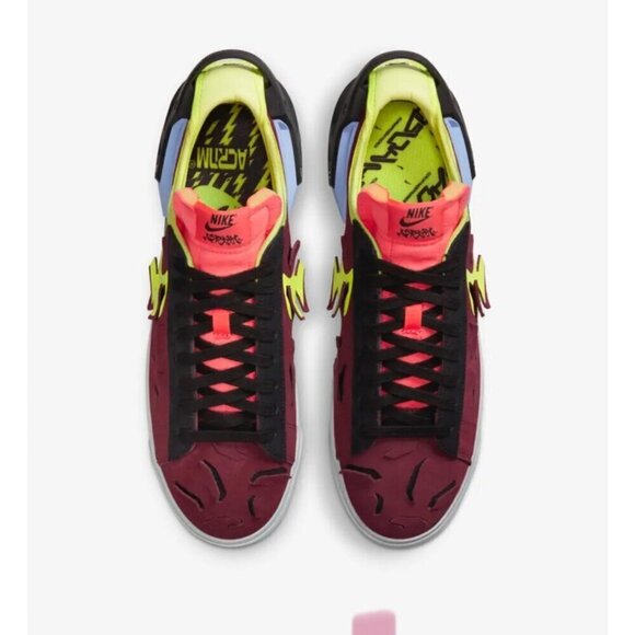 Nike × ACRONYM Blazer Low Night Maroon Men’s 7.5 - Picture 2 of 6